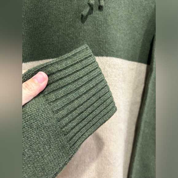 Patagonia Men's Large Recycled Wool-Blend Sweater Hoody Hoodie Grey Green NWT - Picture 6 of 9